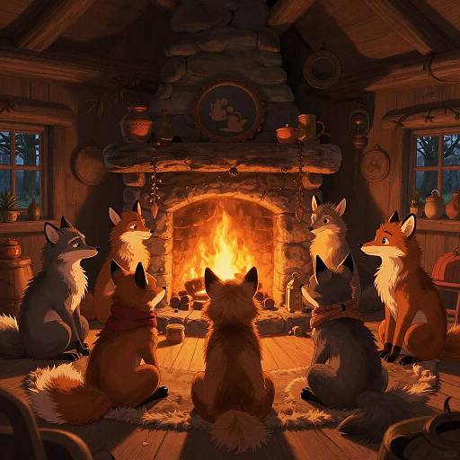 Cozy Woodland Cabin with Furry Friends