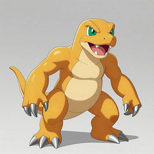 Aggressive Agumon Digital Illustration