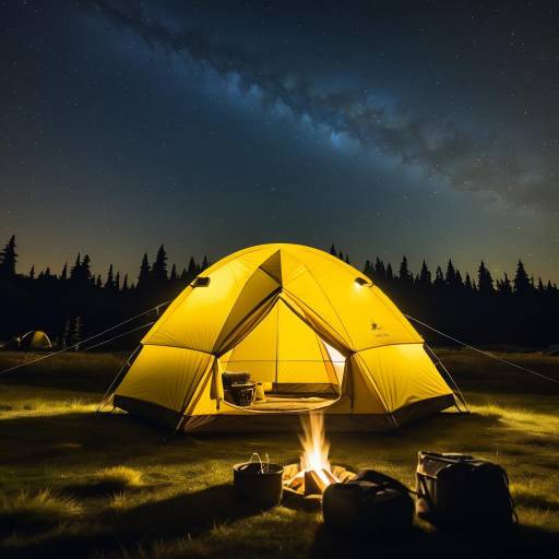 Mythical Solo Camping Under Starry Sky