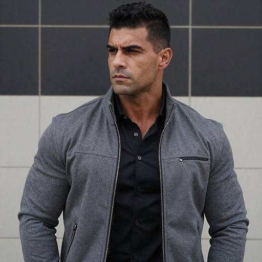 Serious Man in Stylish Attire