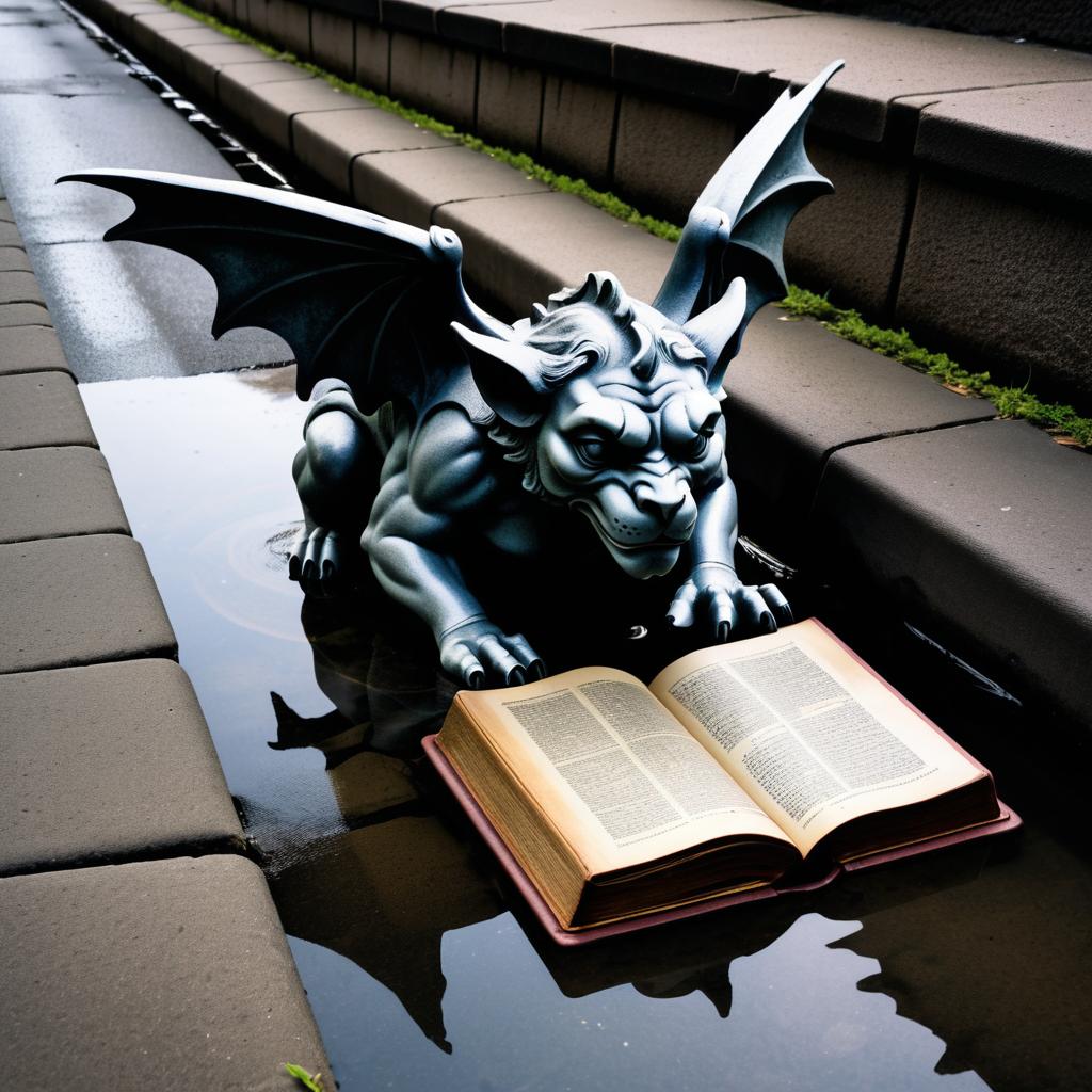 Mysterious Gargoyle in Storm Drain