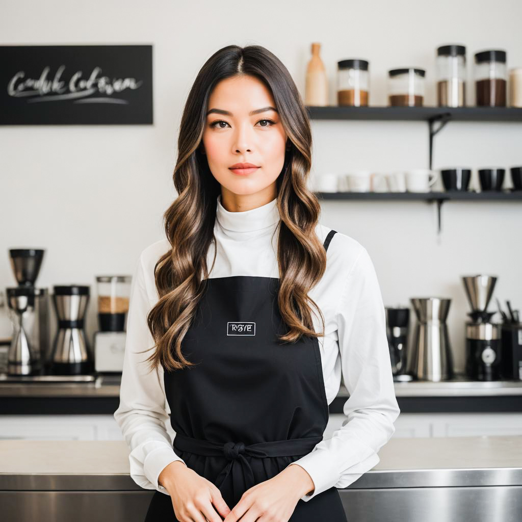 Minimalist Latte Artist in Action