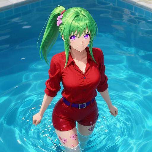 Terra Branford in Crystal Pool