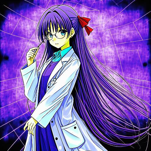 Illustration of Asakura rikako, touhou in the style of Satomi (black scarecrow)