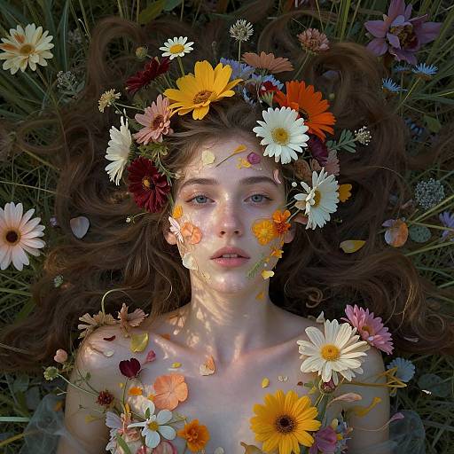 Surreal Floral Dream Portrait