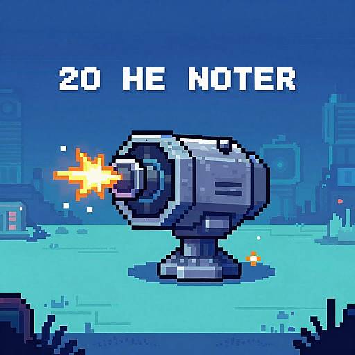 Retro 2D Nuclear Fusion Turret