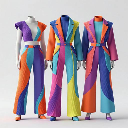 Futuristic AI-Generated Fashion Designs