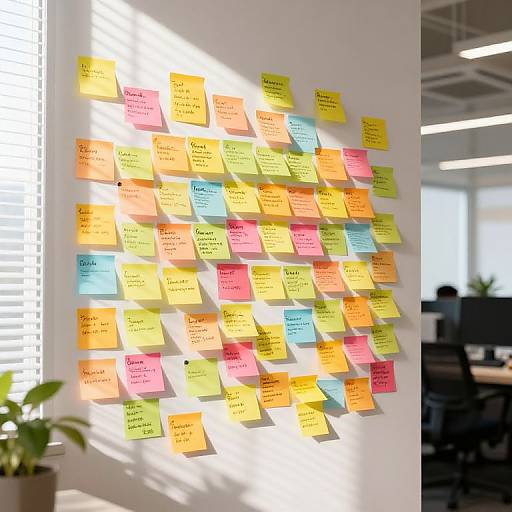 Colorful Busy Office Sticky Notes