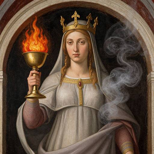 Oracle Woman with Fiery Chalice
