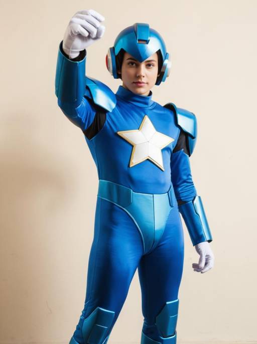 Male Cosplayer in Star Man Costume