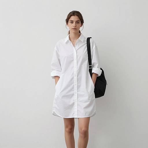 Modern Casual Style in Minimalist Setting