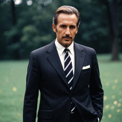 Man in Sharp Vintage Suit in Park