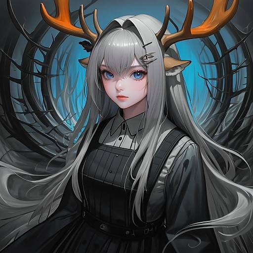 Illustration of Alina (arknights), arknights in the style of Lack