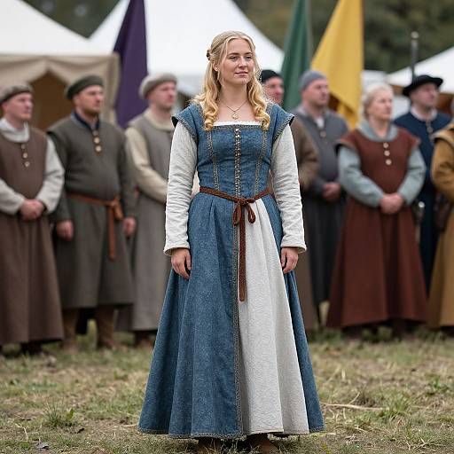 Medieval Festival Woman in Dress