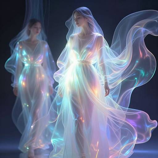 Surreal Glowing Translucent Fashion