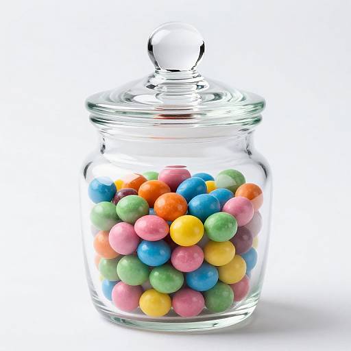 Colorful Apothecary Candy Jar