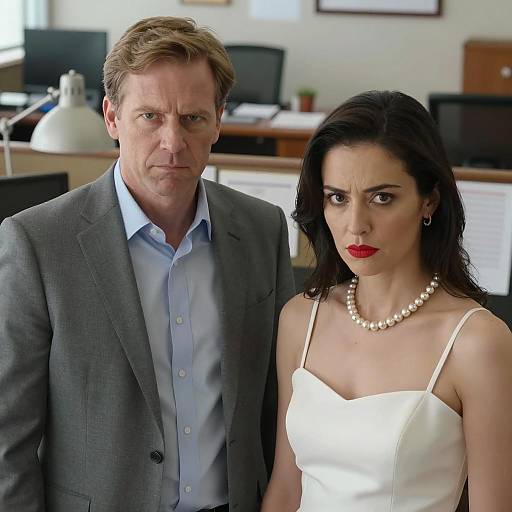 Dynamic Office Portrait of Colleagues