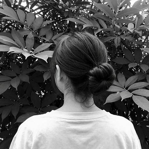 Serene Backlit Portrait in Nature