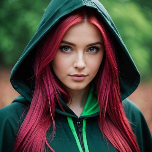 Xayah Cosplay with Blurry Background