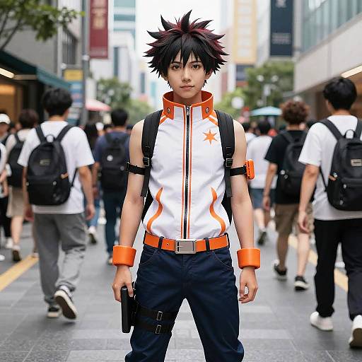 Hero Academia Anime Cosplay in City