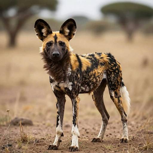 Photorealistic Female Anthro African Wild Dog