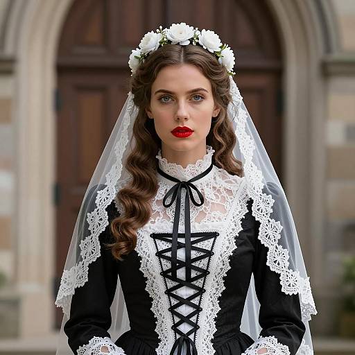Haunted Bride in Victorian Elegance