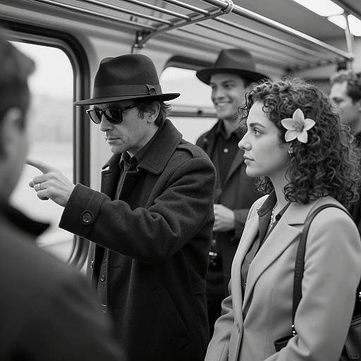 Intriguing Moments in a Train Car