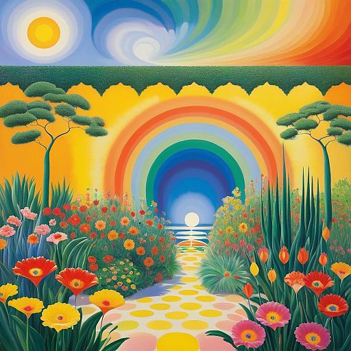 Surreal Artistic Fusion: Monet Meets Kahlo Surreal Artistic Fusion: Monet Meets Kahlo