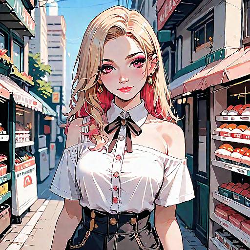 Anime Girl Kitagawa Marin Outdoors