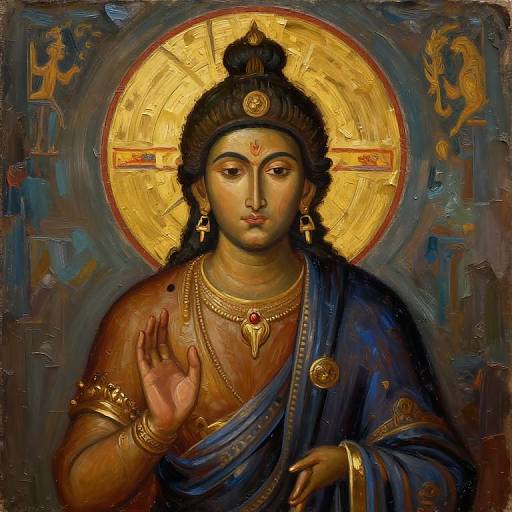 Byzantine Icon of Surya Sun God