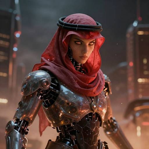 Elysium Cyborg Samurai Portrait