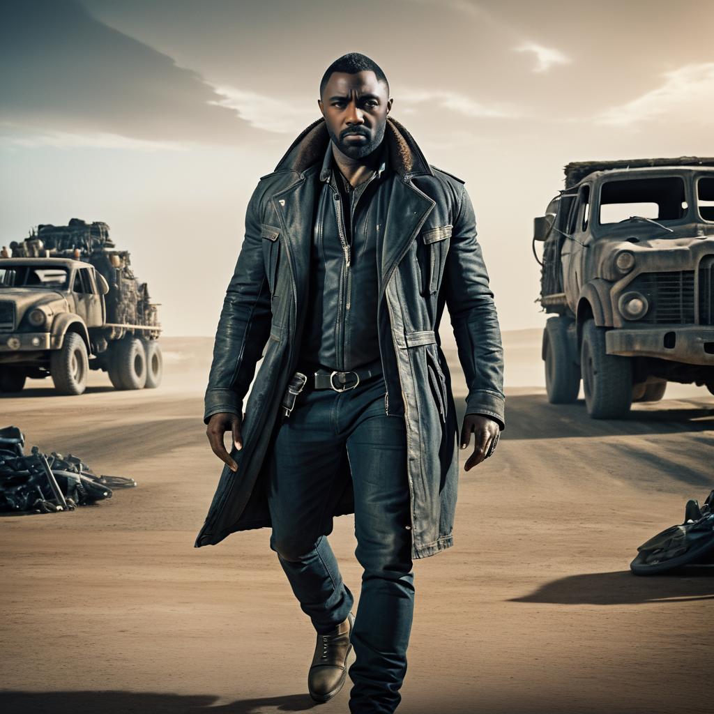 Idris Elba in Mad Max Inspired Style