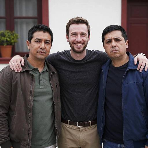 Outdoor Snapshot of Three Friends