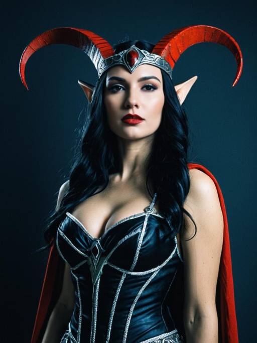 Woman in Lilith Goddess Costume