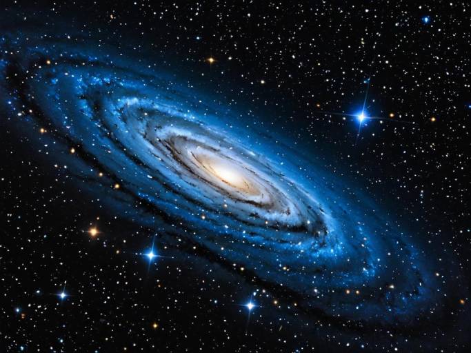 Spiral Galaxy in Deep Space