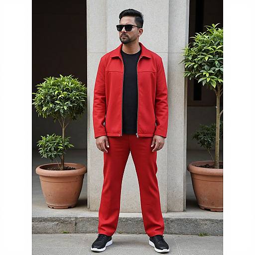 Man in Red Chilli Costume