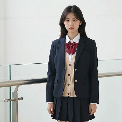 Elegant Asian Woman in Professional Attire
