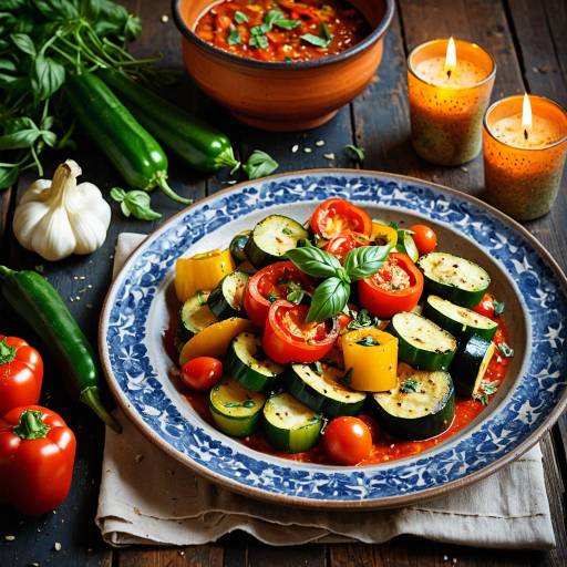 Vibrant Ratatouille Delight with Rustic Charm