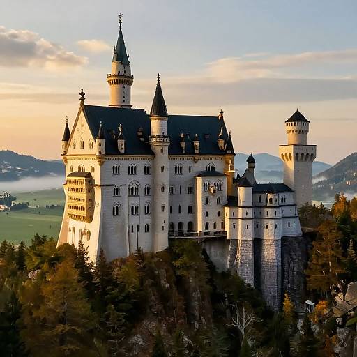 Majestic 3D Fantasy Castle Scene