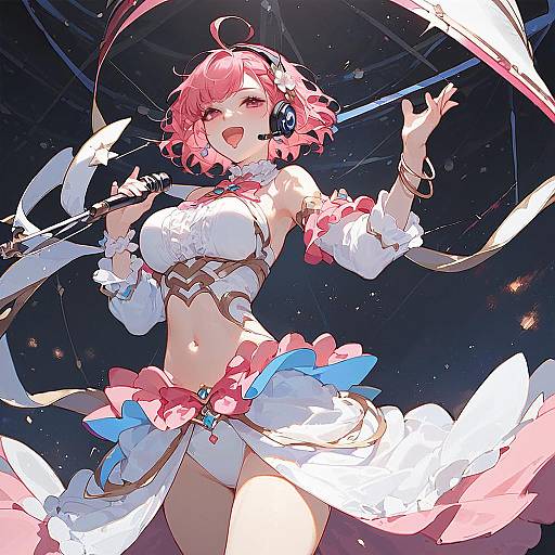 Dynamic Idol Concert Pinup Art