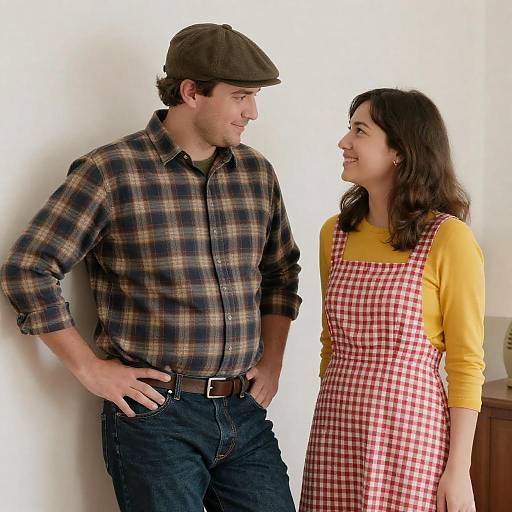 Casual Indoor Portrait of a Couple