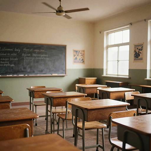 1950s Vintage Classroom Atmosphere