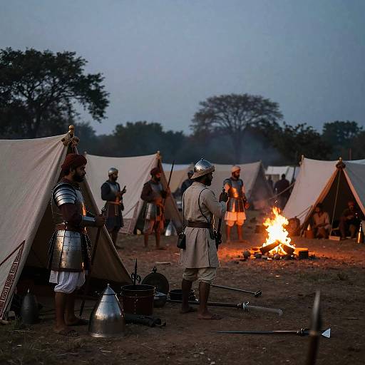 Panipat Battlefield Camp at Dusk