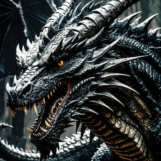 Hyper-Detailed Fierce Dragon Portrait