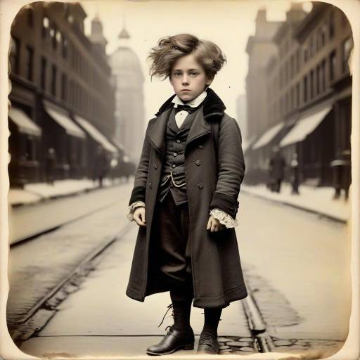 Victorian Boy in Adventurous Cabinet Card
