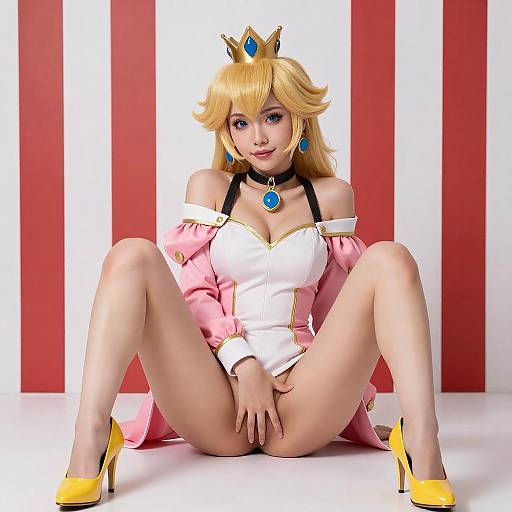 CGI Blonde Princess Peach Cosplay
