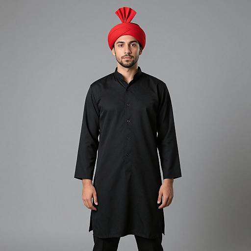 Simple Homemade Costume with Red Turban