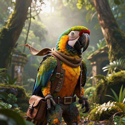 Macaw Pepe Jungle Treasure Hunter