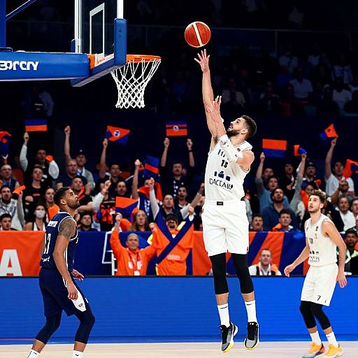 Dynamic Maccabi Basketball Action