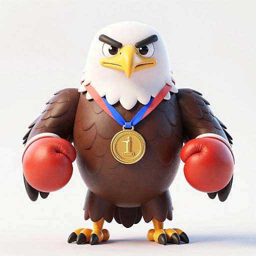 Martial Artist Eagle Boxer Concept